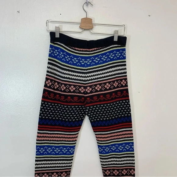 American Eagle Knit Joggers Woman Medum  Drawstring Fair Isle  Colorful  Stretch - Picture 6 of 13